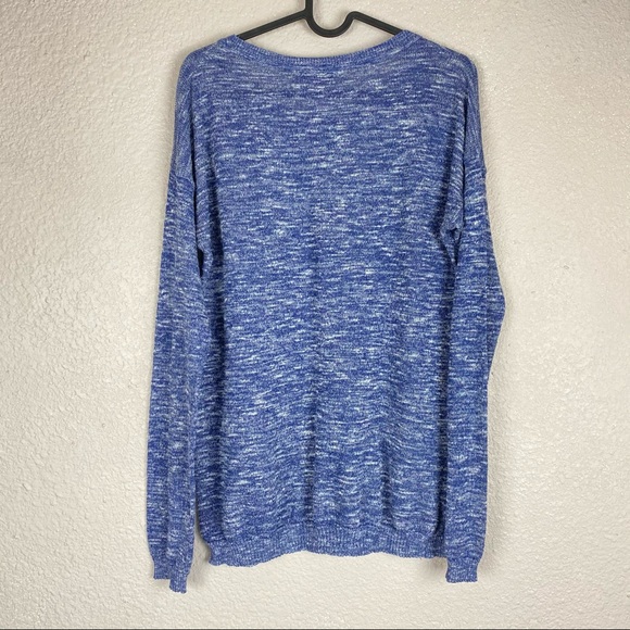 Forever 21 Lightweight Blue Heather Sweater Large - Picture 4 of 9